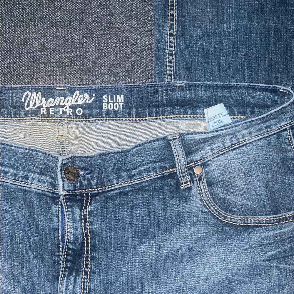 Wrangler Retro Slim Boot 40x32 Men's Denim Jeans